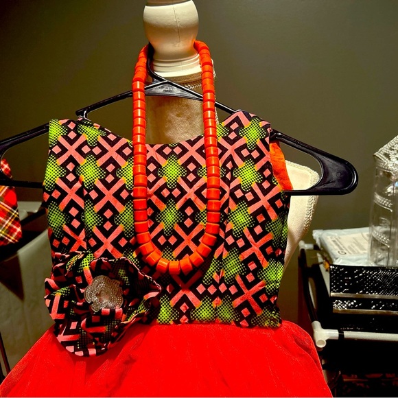 Vintage Tulle Ruffles Multicolor Girl’s Dress - Picture 4 of 6